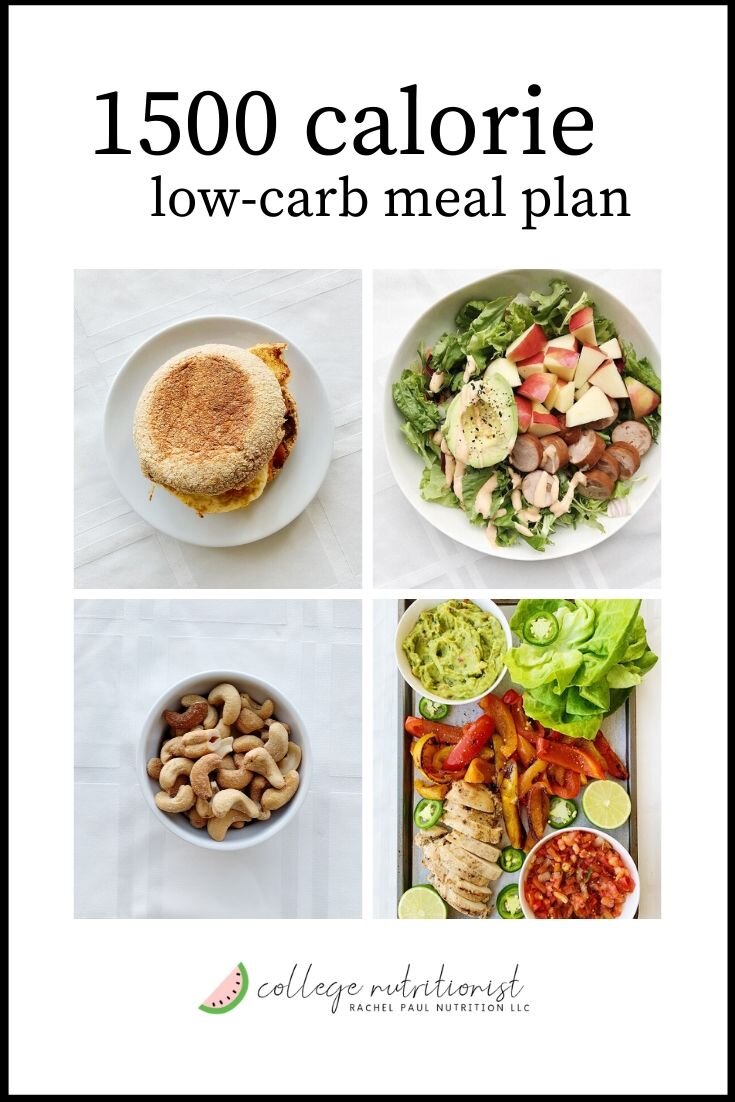 7 Day 1500 Calorie Meal Plan Low Carb High Protein