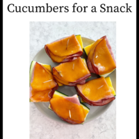 What To Put On Cucumbers For a Snack