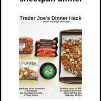 Trader Joe’s Pesto Sausage Sheet Pan Dinner