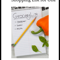 Healthy Grocery Shopping List For One