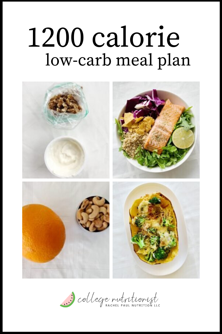 7 Days 1200 Calorie Meal Plan, Low-Carb & High Protein